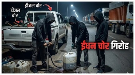 12 चक्का ट्रक से डीजल चोरी का मामला, पुलिस जांच में जुटी