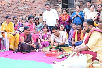 रायगढ़ वार्ड क्रमांक 26 को मिली सामुदायिक भवन की सौगात, वित्त मंत्री ओ.पी. चौधरी ने किया भूमिपूजन