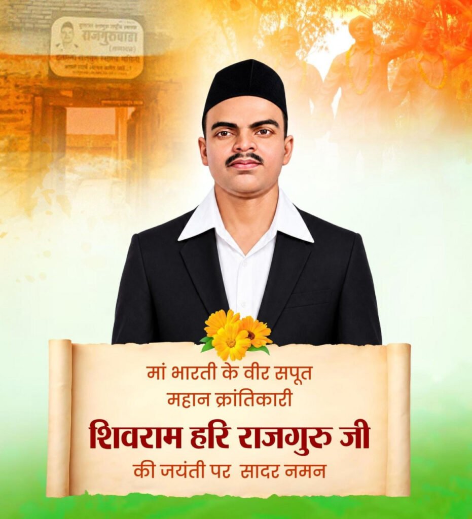 महान क्रांतिकारी शिवराम हरि राजगुरु की जयंती पर वित्त मंत्री ओपी चौधरी ने किया सादर नमन