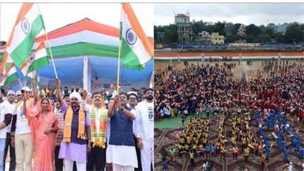 बस्तर में तिरंगे का परचम, शहीदों की स्मृति में निकली भव्य तिरंगा यात्रा