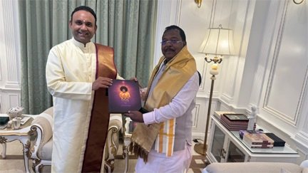 छत्तीसगढ़ के कृषि मंत्री ने सत्य साई ग्राम का किया दौरा