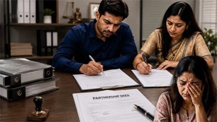 भाई-भाभी की साजिश, बहन को पार्टनरशिप से बेदखल