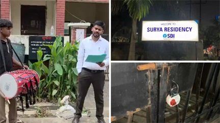 भिलाई में आयकर विभाग की बड़ी कार्रवाई, सूर्या रेजिडेंसी का मकान सील