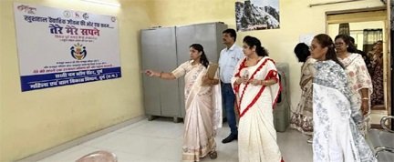 सखी वन स्टॉप सेंटर की व्यवस्थाओं का जायजा लेने पहुंचीं महिला आयोग अध्यक्ष डॉ. ममता साहू