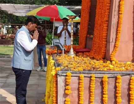 छत्तीसगढ़ में शांति और सुरक्षा के लिए वीर जवानों का बलिदान अविस्मरणीय- वन मंत्री केदार कश्यप